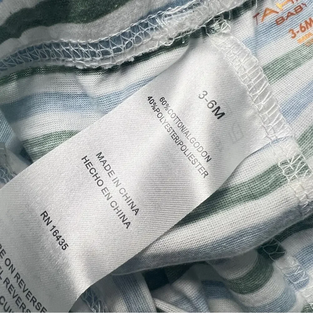 Tahari Baby Striped Hat and Leggings Matching Set Sz 3-6M
